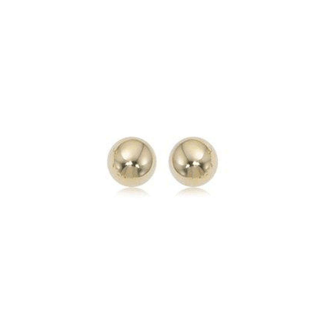 14k Yellow Gold 6mm Ball Stud Earrings