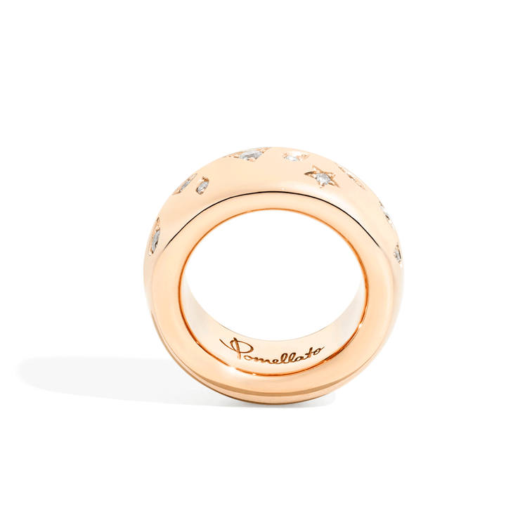 Pomellato Iconica 18k Yellow Gold Diamond Medium Ring