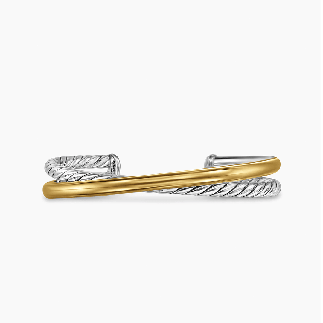 David Yurman Crossover Two Row Cuff Bracelet