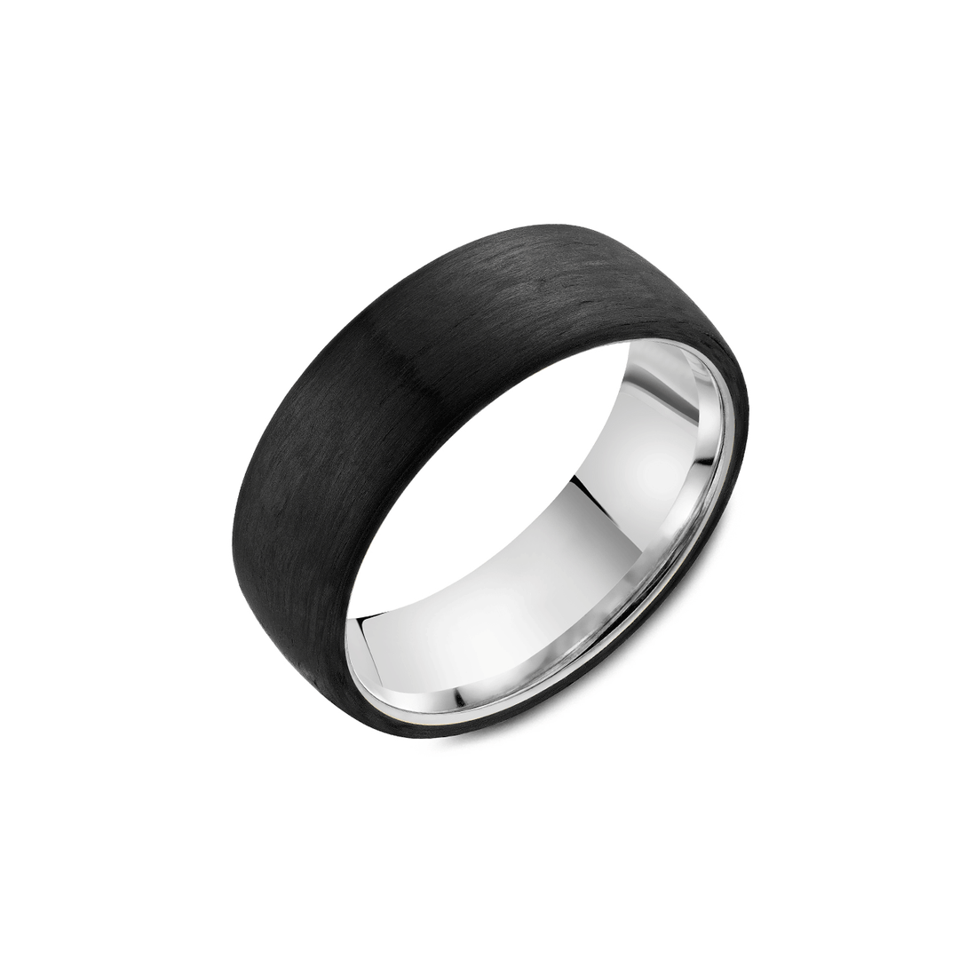 Hamilton Collection Forged Carbon 7.5mm Wedding Band