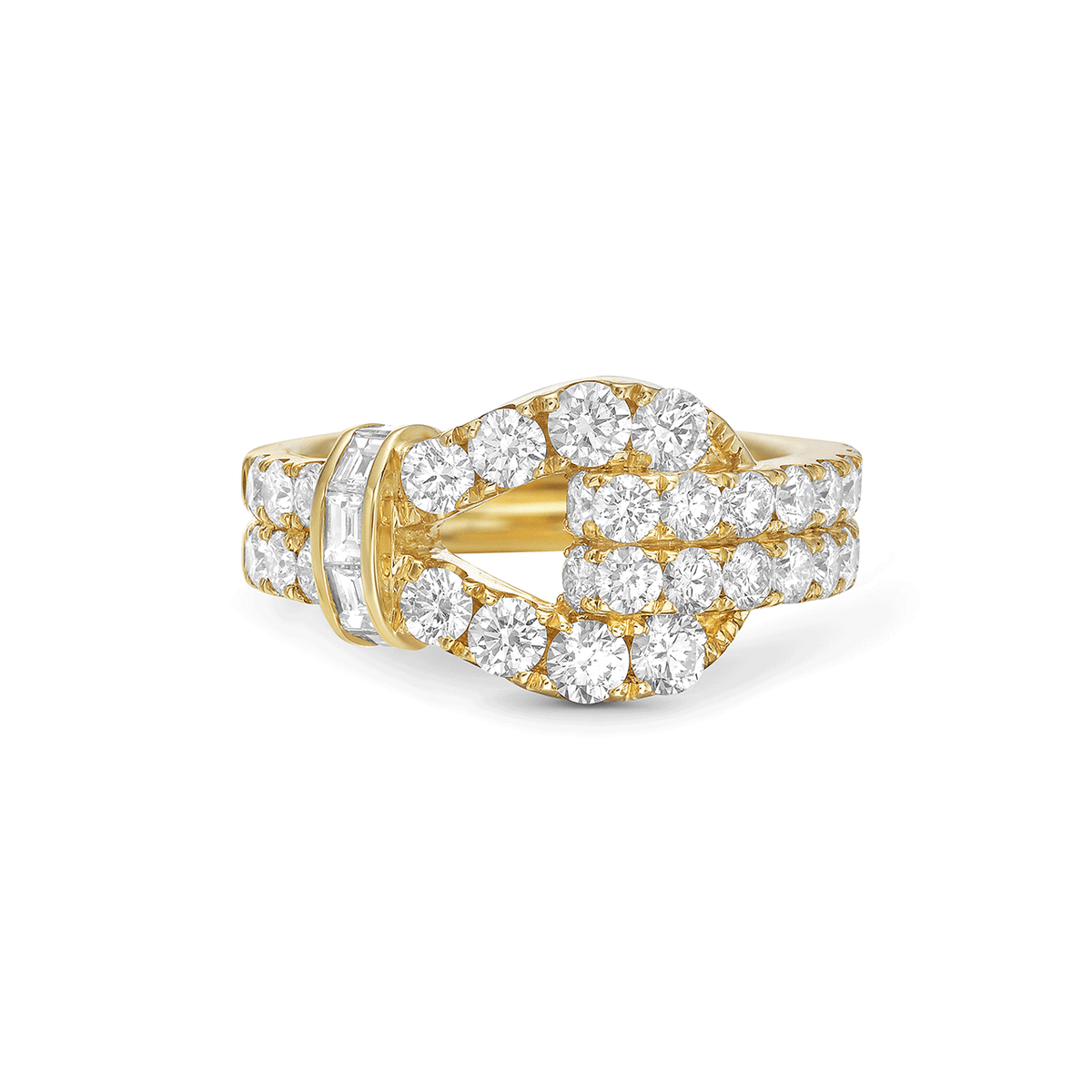 Charles Krypell Lasso 18k Yellow Gold and Diamond Ring