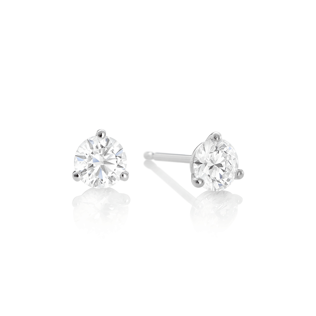 Hamilton Select Collection 14k Gold and 1.50 Total Weight Diamond Studs