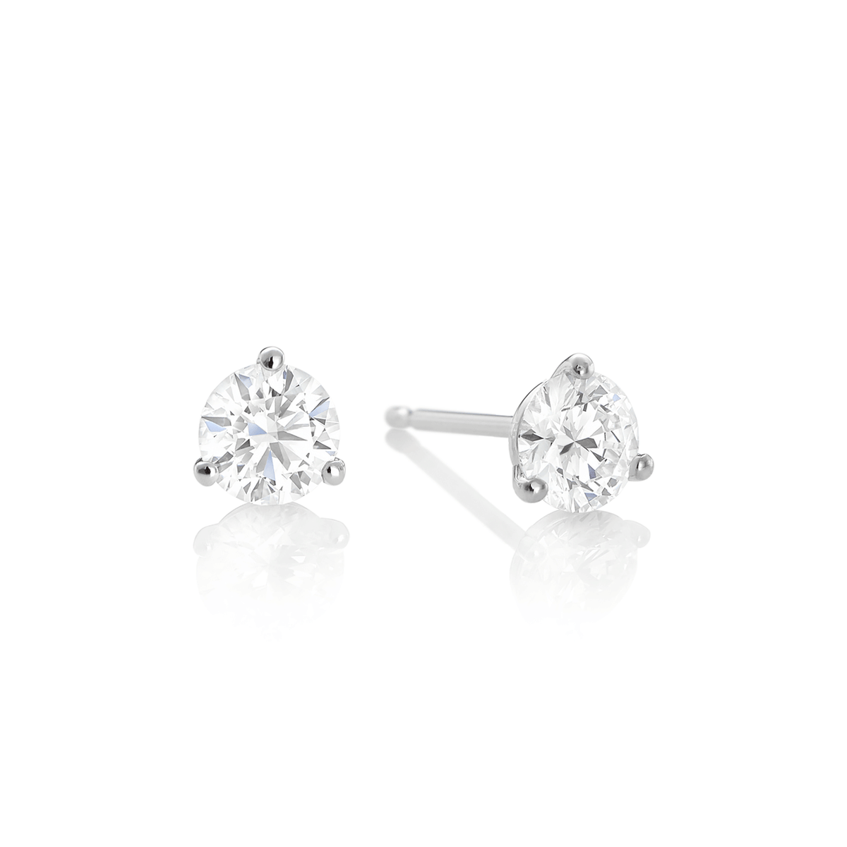 Hamilton Select Collection 14k Gold and 1.50 Total Weight Diamond Studs