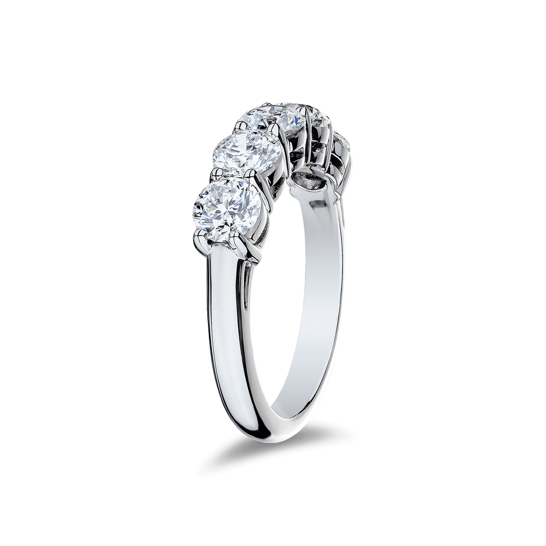 Hamilton Collection Platinum and 2.10 Total Weight Diamond Band
