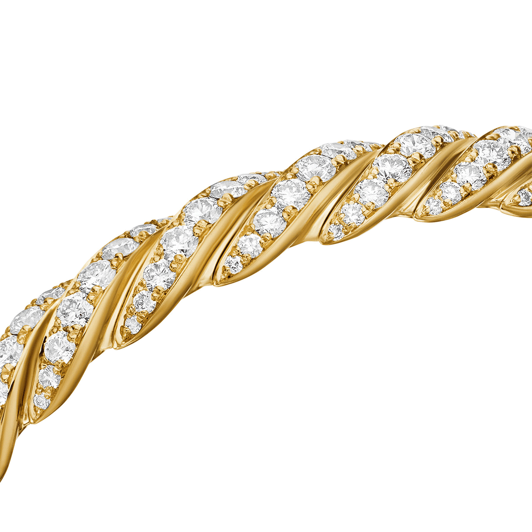 David Yurman Pavéflex Bracelet in 18k Yellow Gold with Diamonds