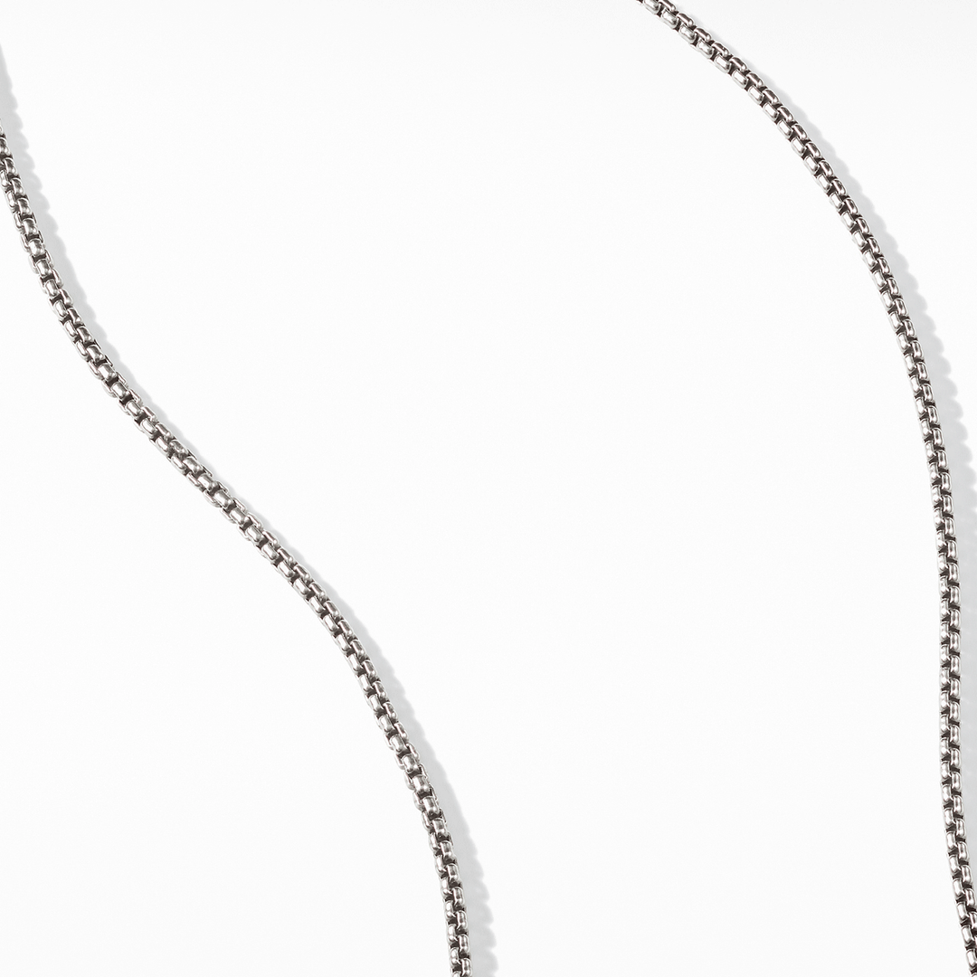 David Yurman Box Chain Necklace 17 " Sterling and 14k Gold