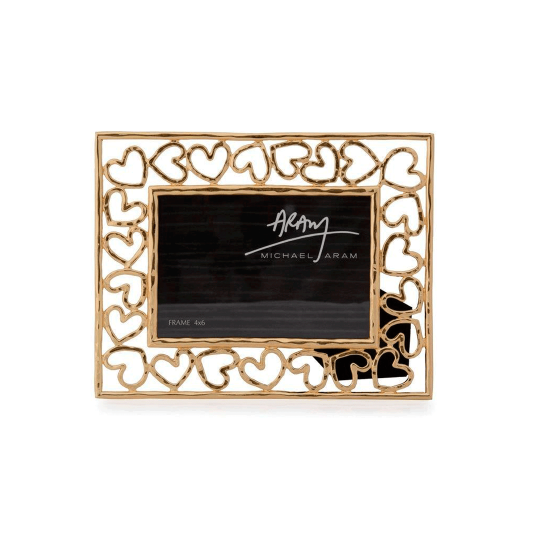 Michael Aram Gold Heart 4 x 6 Frame