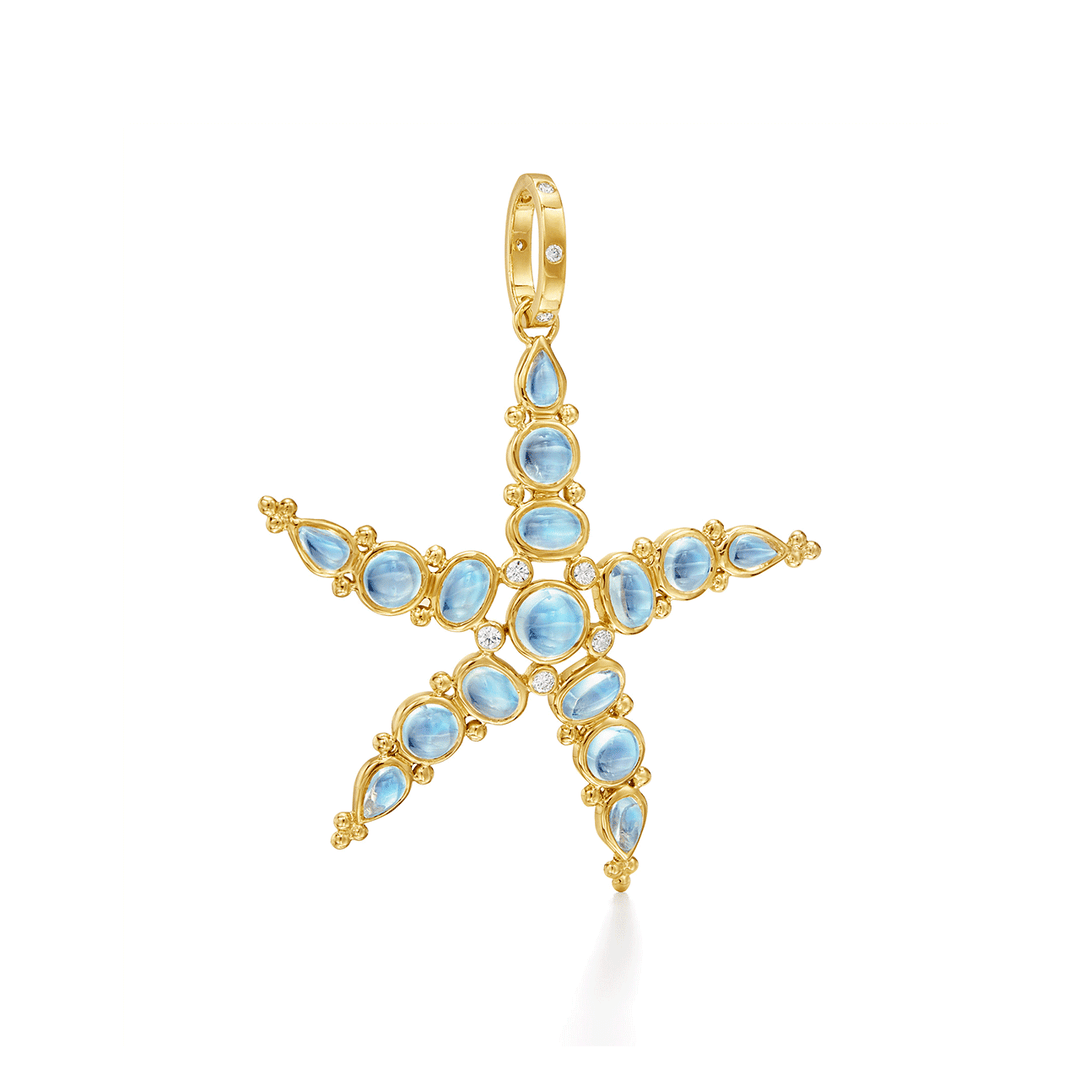 Temple St. Clair 18k Yellow Gold Large Sea Star Pendant