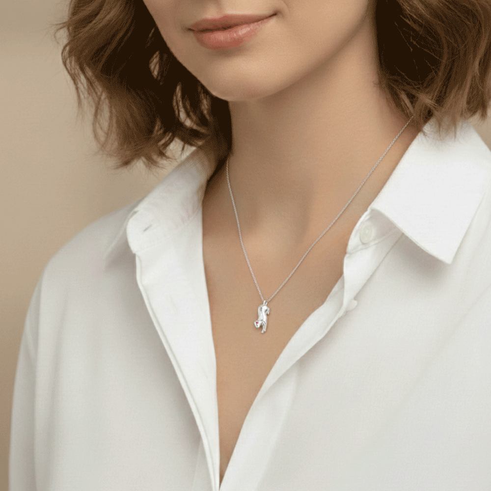 Hamilton Palmer Square Tiger Charm Sterling Silver