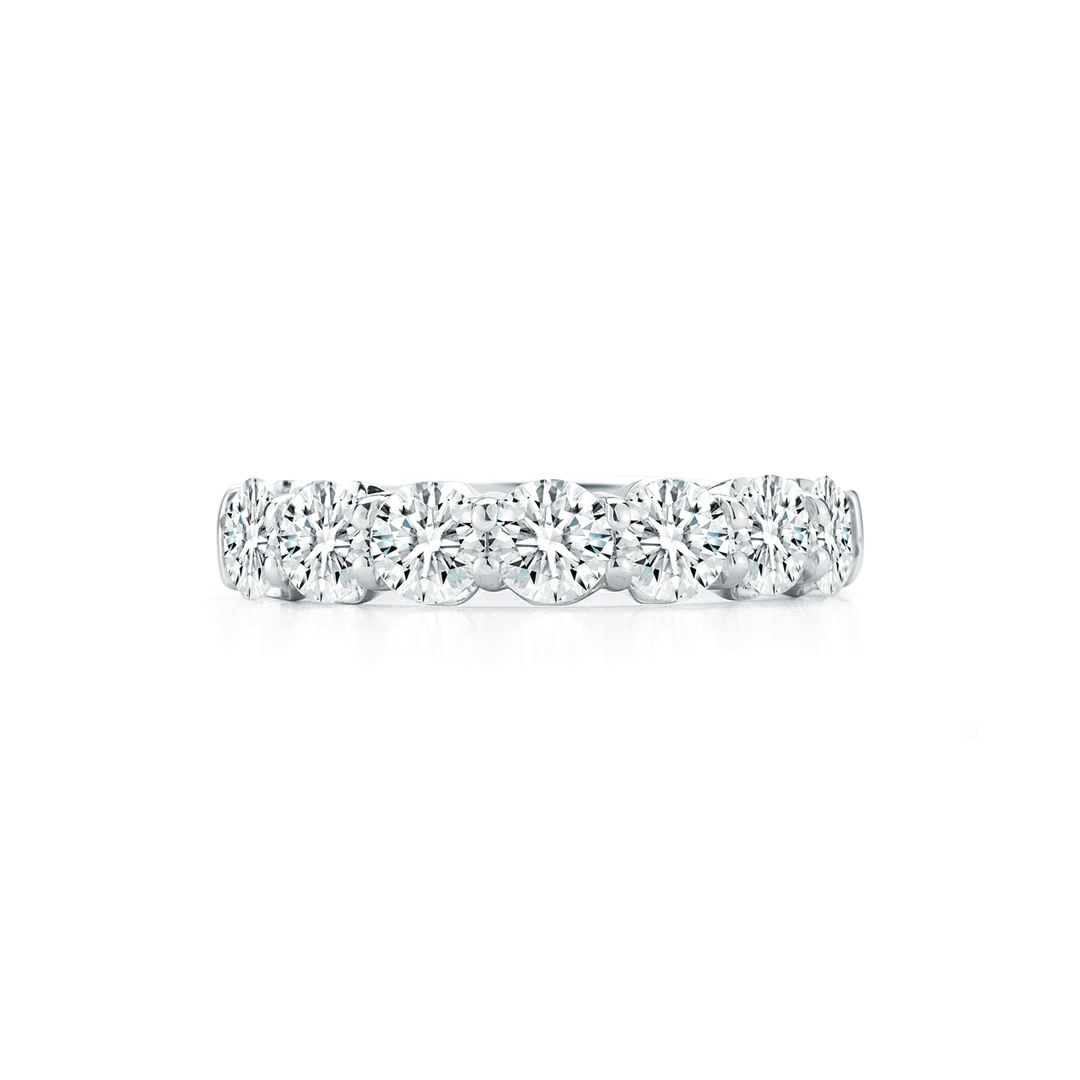 18k White Gold and 2.38 Total Weight Diamond Band