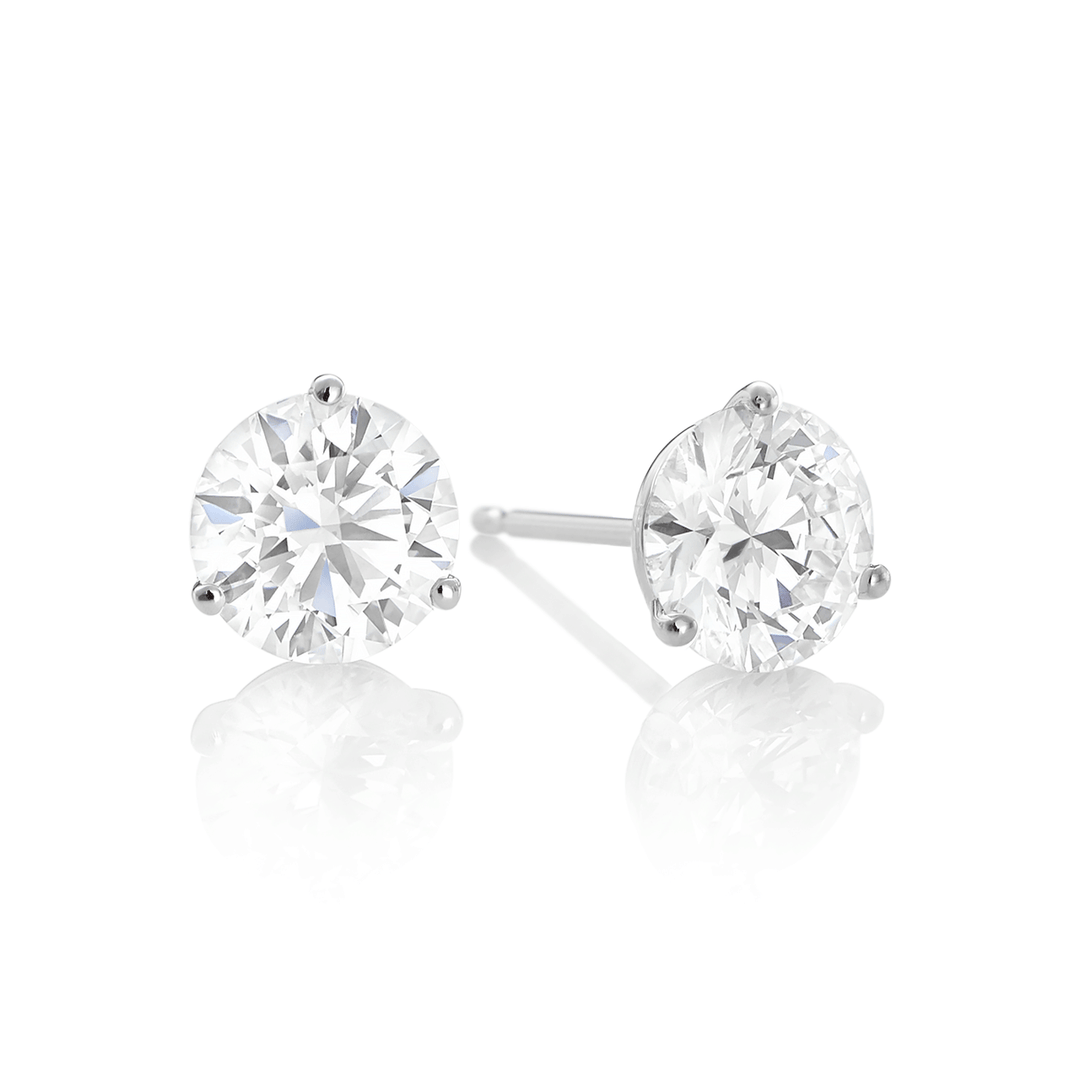 Hamilton Select Collection 14k Gold and 4.00 Total Weight Diamond Studs