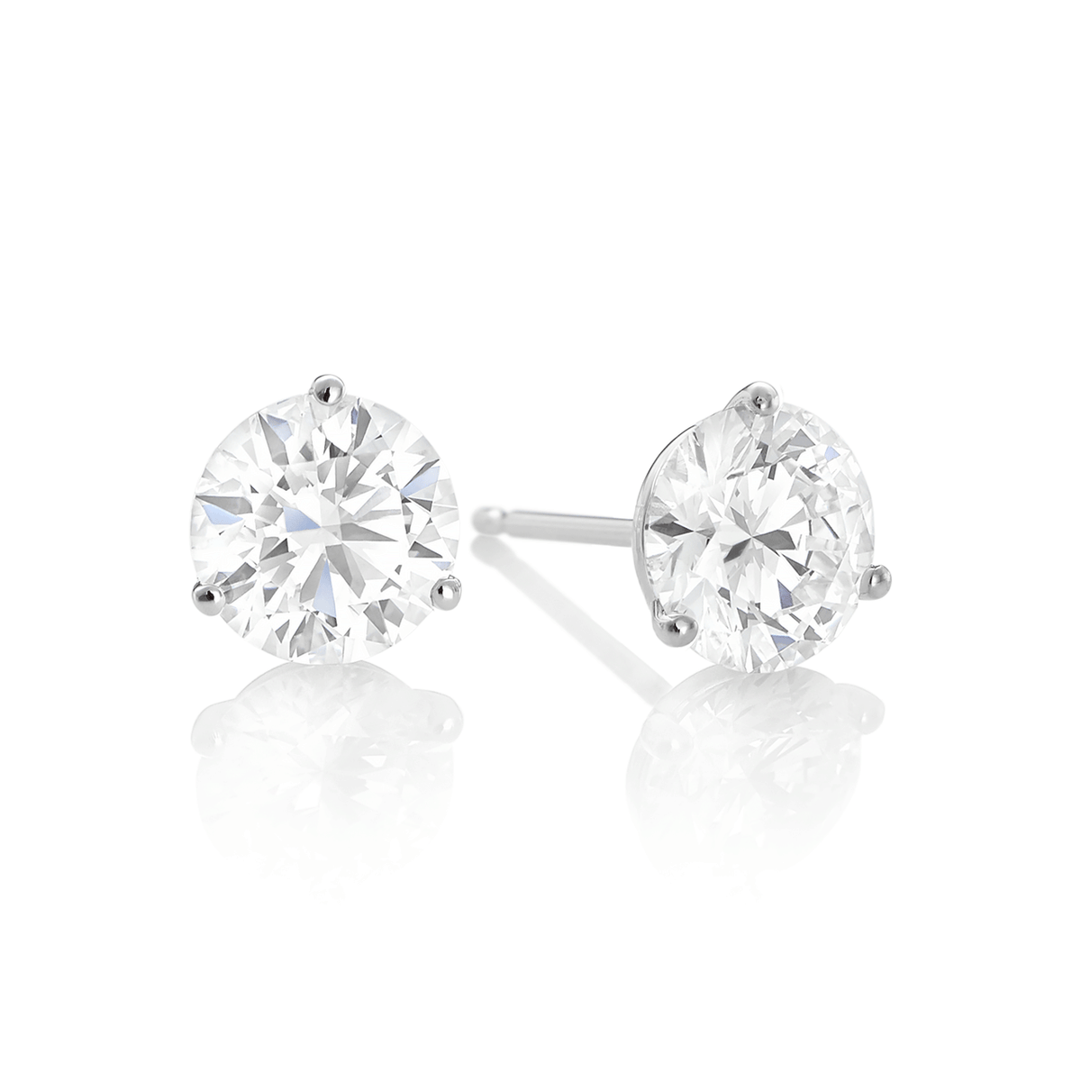 Hamilton Select Collection 14k Gold and 4.00 Total Weight Diamond Studs