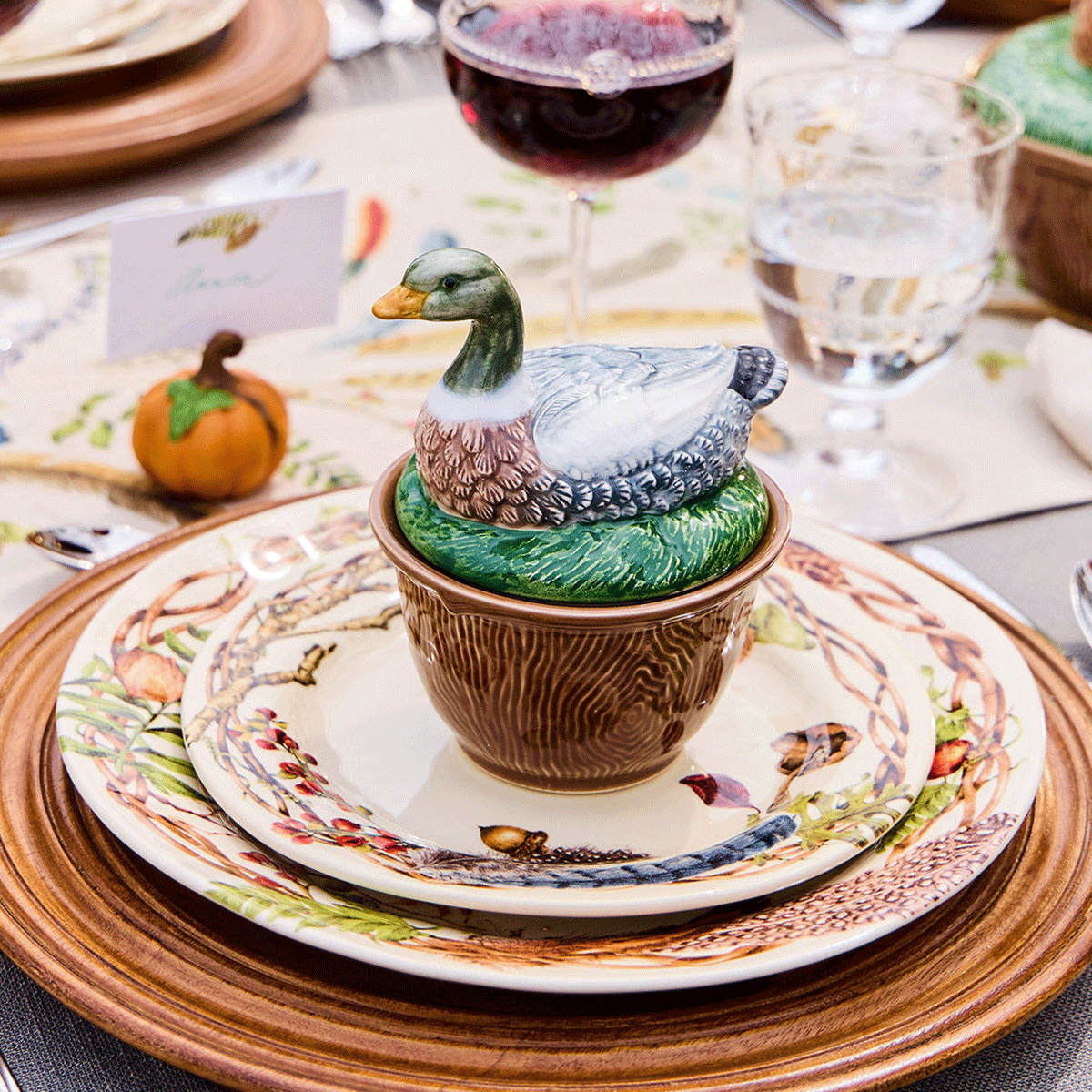 Juliska Forrest Walk Duck Bowl with Lid