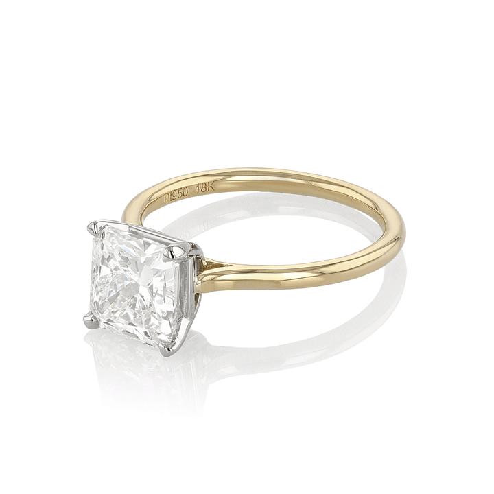 The Hamilton Select 2.31Carat I-J/SI Radiant Cut Diamond Engagement Ring GIA Certified