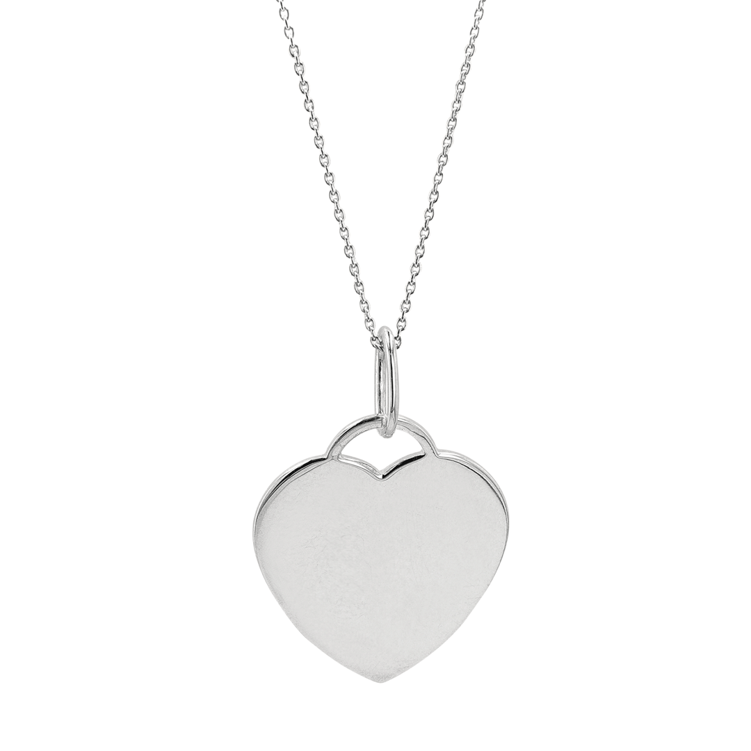 Hamilton Sterling Silver Flat Heart Charm