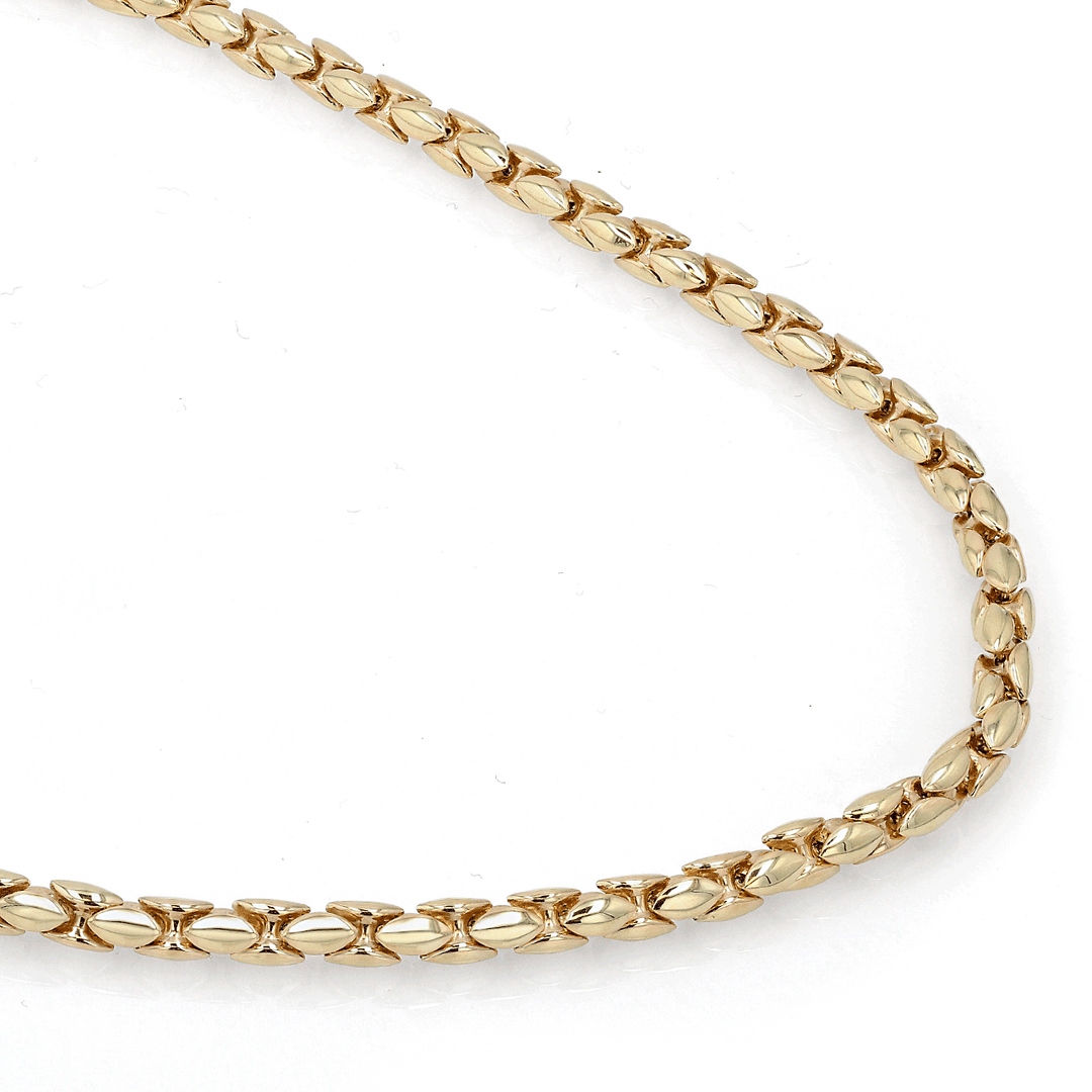 Hamilton Men's Collection 14k Yellow Gold 22 Inch 4.7mm Round Box Chain Necklace