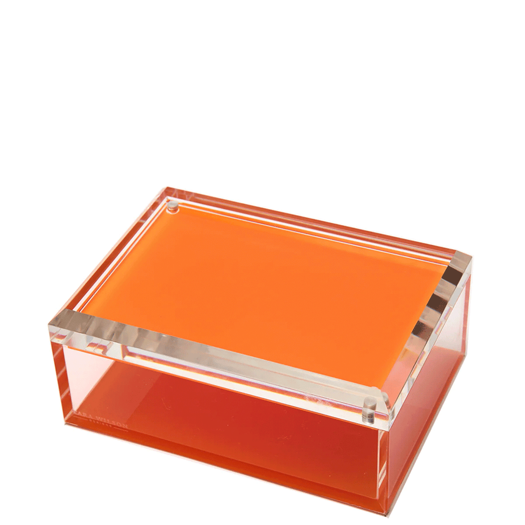 Orange Acrylic 5 x 7 Photo Box