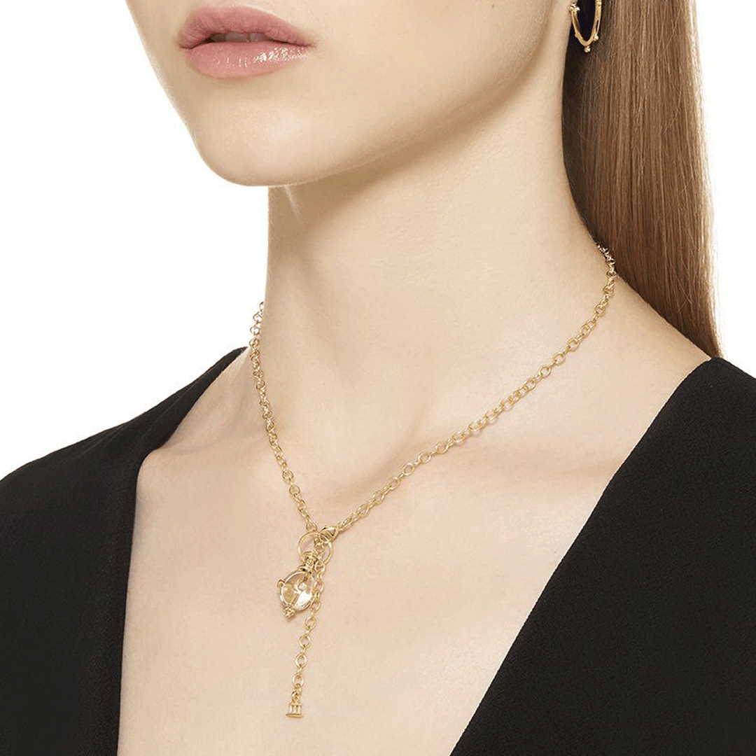 Temple St. Clair 18k Yellow Gold Classic Diamond Small Amulet