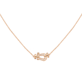 FRED Force 10 18k Rose Gold and Diamond Small Model Chain Necklace