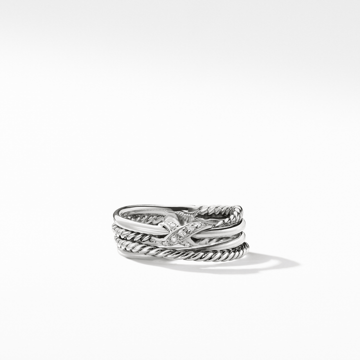 David Yurman X Collection Ring with Diamonds