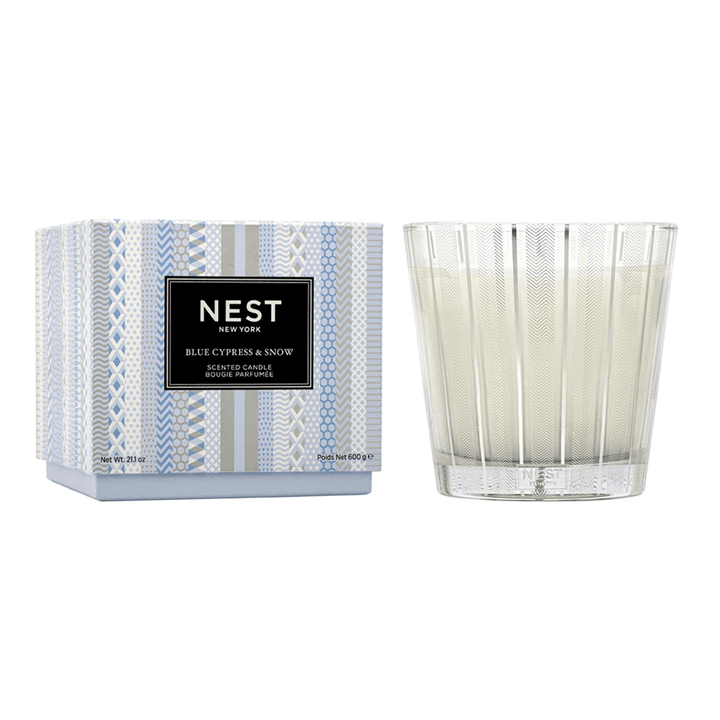 Nest New York Blue Cypress & Snow 3 Wick Candle