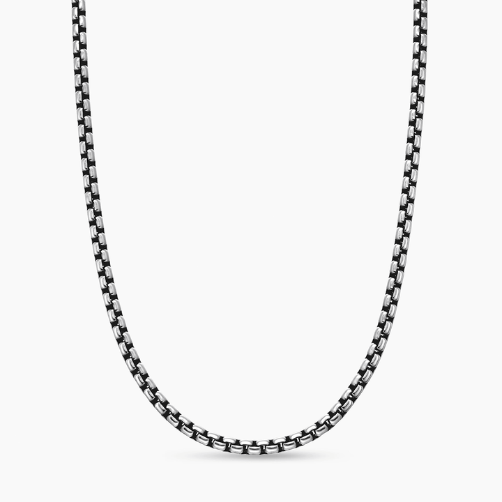 David Yurman Box Chain Necklace Sterling Silver, 3.6mm