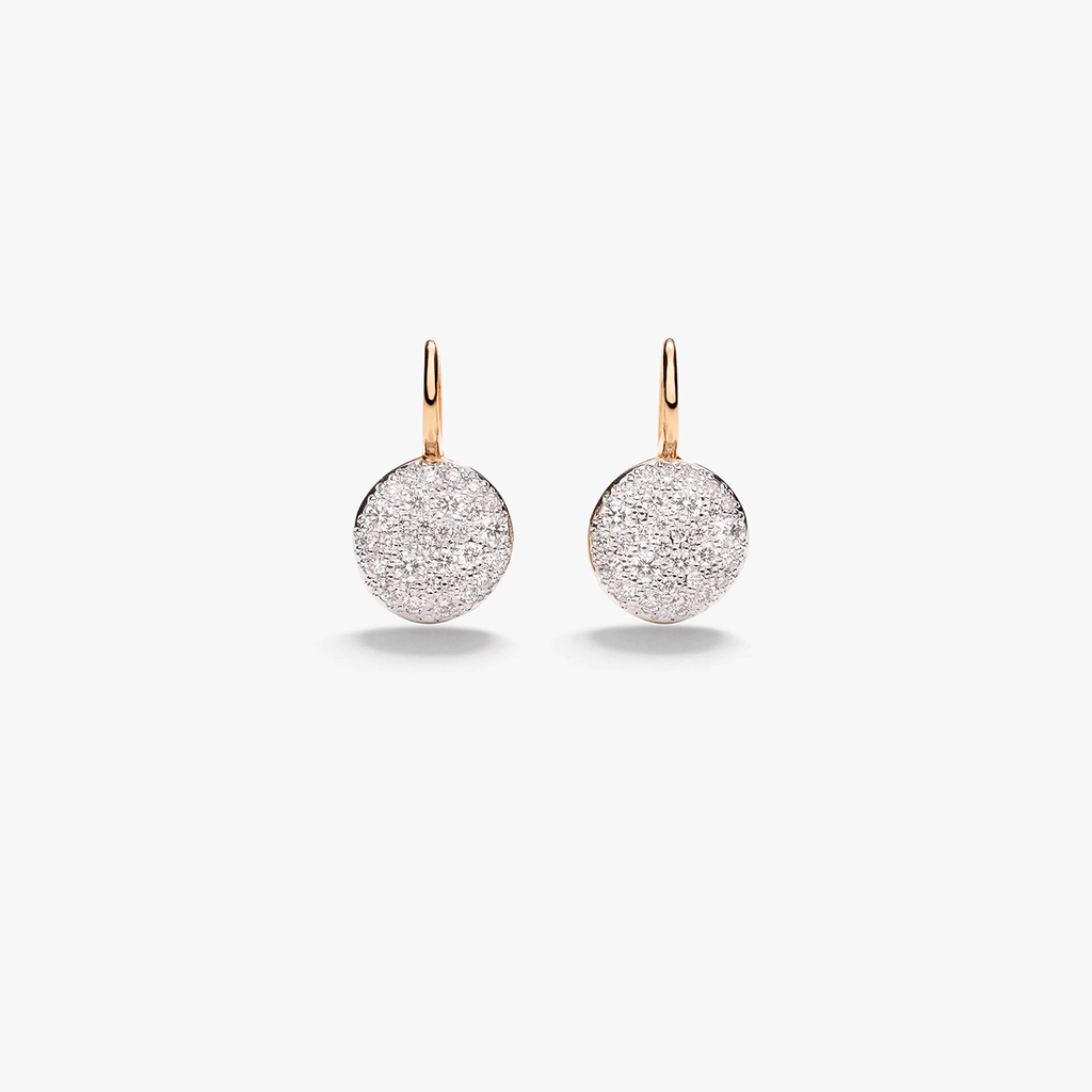 Pomellato Sabbia 18k Rose Gold Diamond Earrings