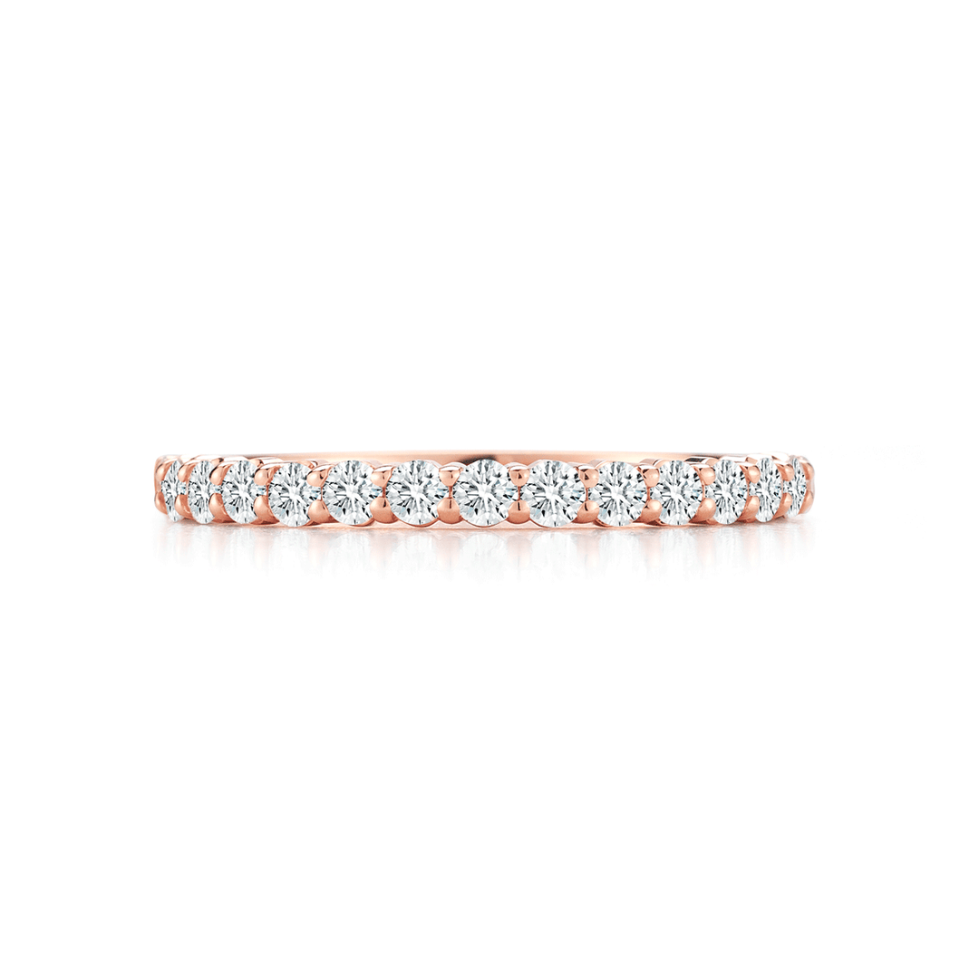 18k Rose Gold and .55 Total Weight Diamond Band