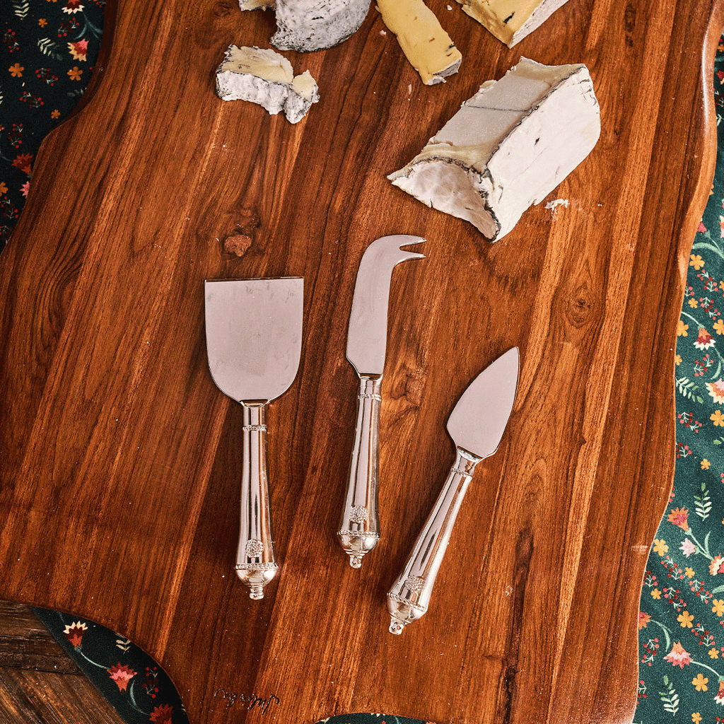 Juliska  Berry & Thread Cheese Knife Assorted Set of 3 - Polished