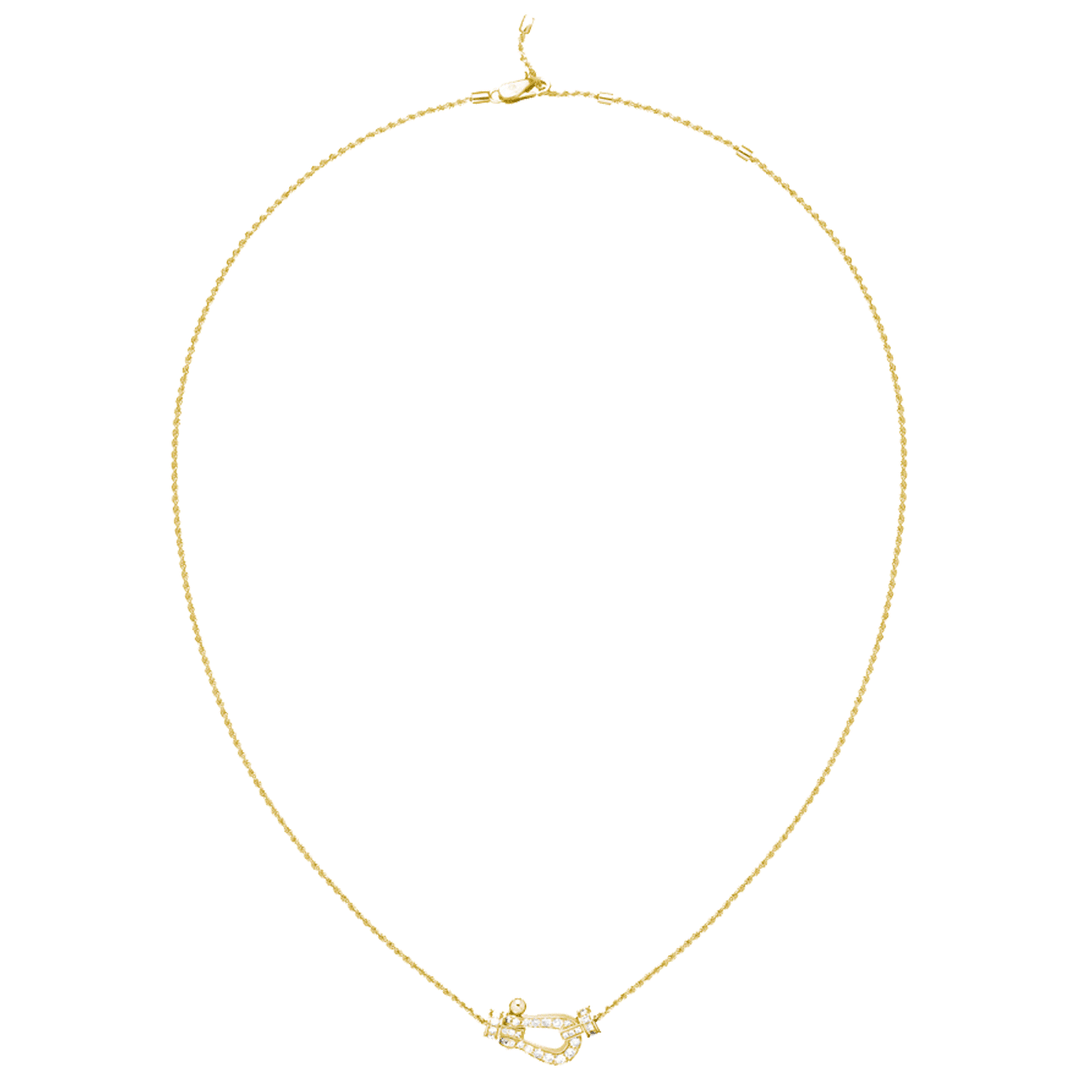 FRED Force 10 18k Yellow Gold and Diamond Necklace