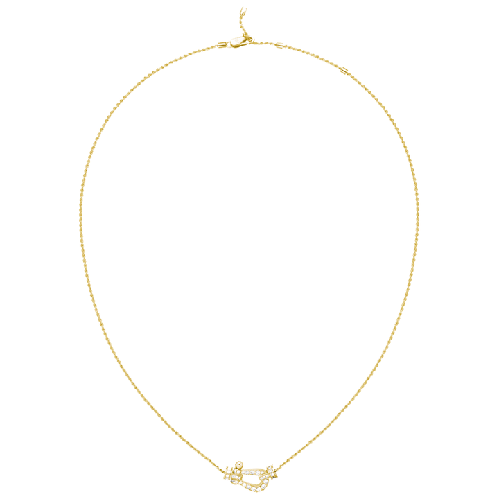 FRED Force 10 18k Yellow Gold and Diamond Necklace