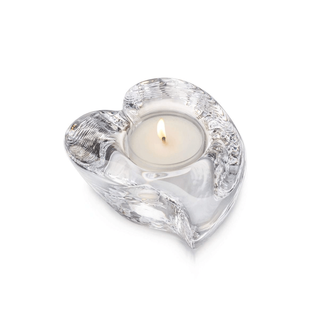 Simon Pearce Twist Heart Tea Light