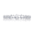 18k White Gold and 7.98 Total Weight Diamond Mix Shape Bracelet