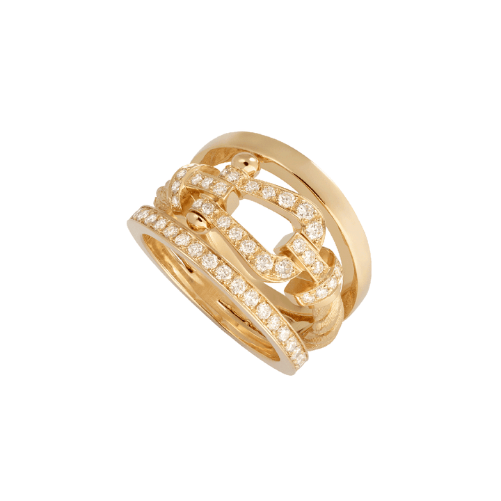 FRED Force 10 Rise 18k Yellow Gold and Diamond Ring