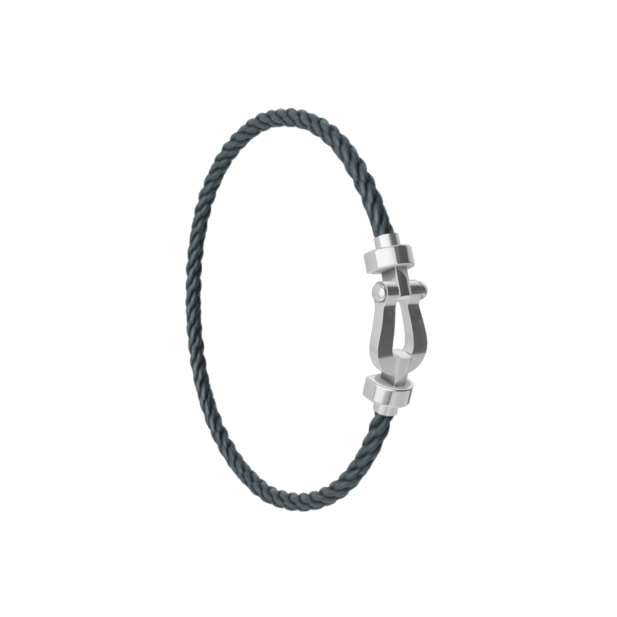 FRED Force 10 Storm Grey Cable with 18k White LG Buckle, Exclusively at Hamilton Jewelers