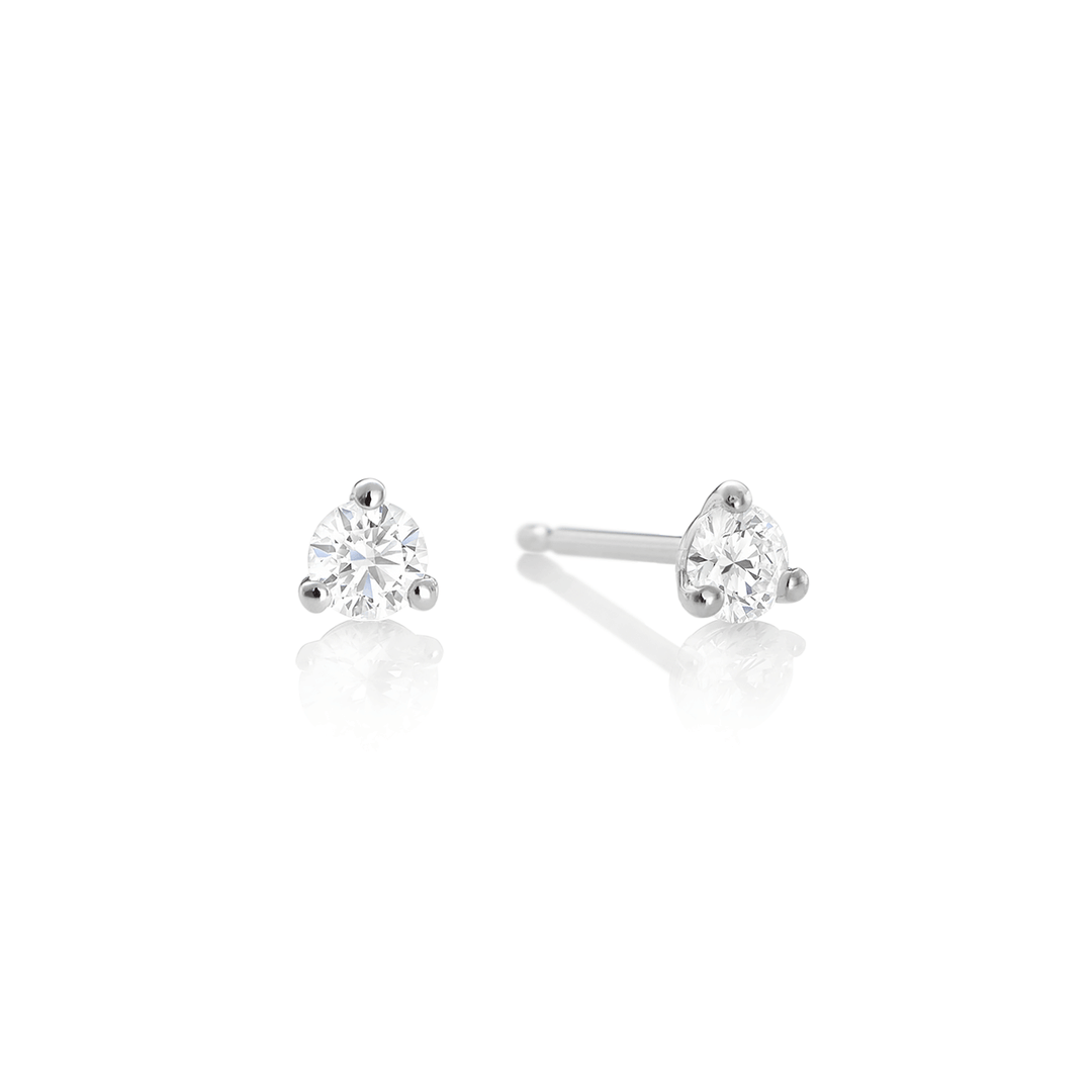 Select 14k Gold and .25 Total Weight Diamond Studs