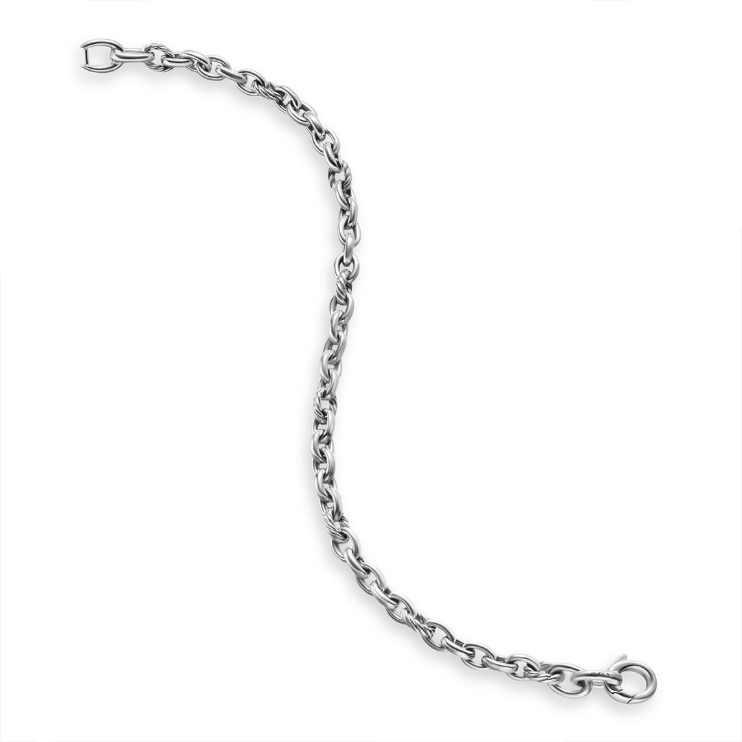 David Yurman DY Mercer® Petite Chain Bracelet Sterling Silver, Medium