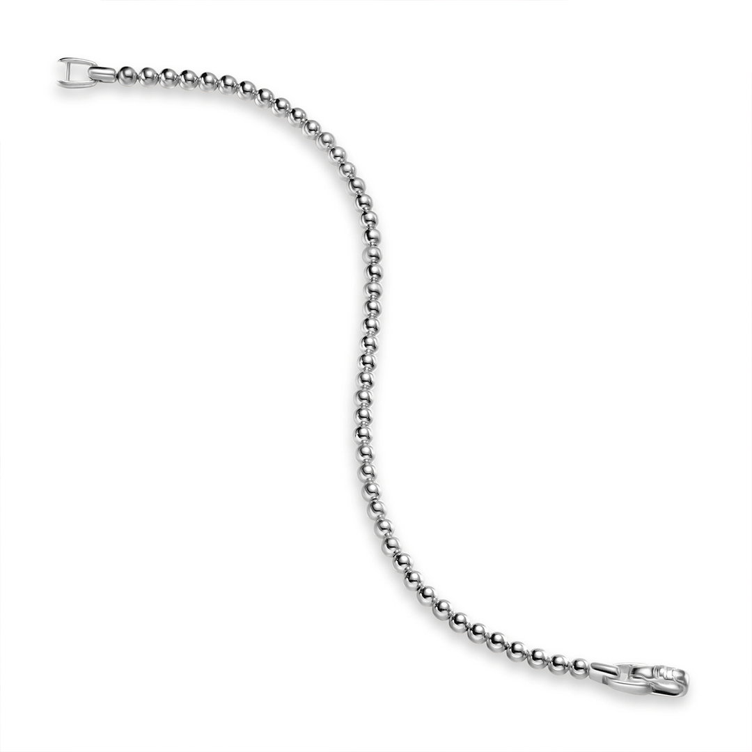 David Yurman Spiritual Beads Metal Bead Bracelet Sterling Silver, 4mm