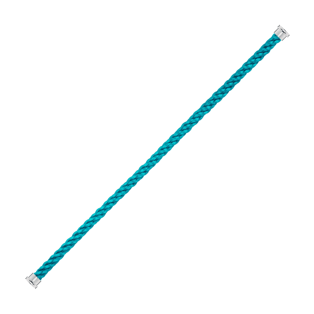 Fred Turquoise Cable for Large Model Bracelet Steel End Caps