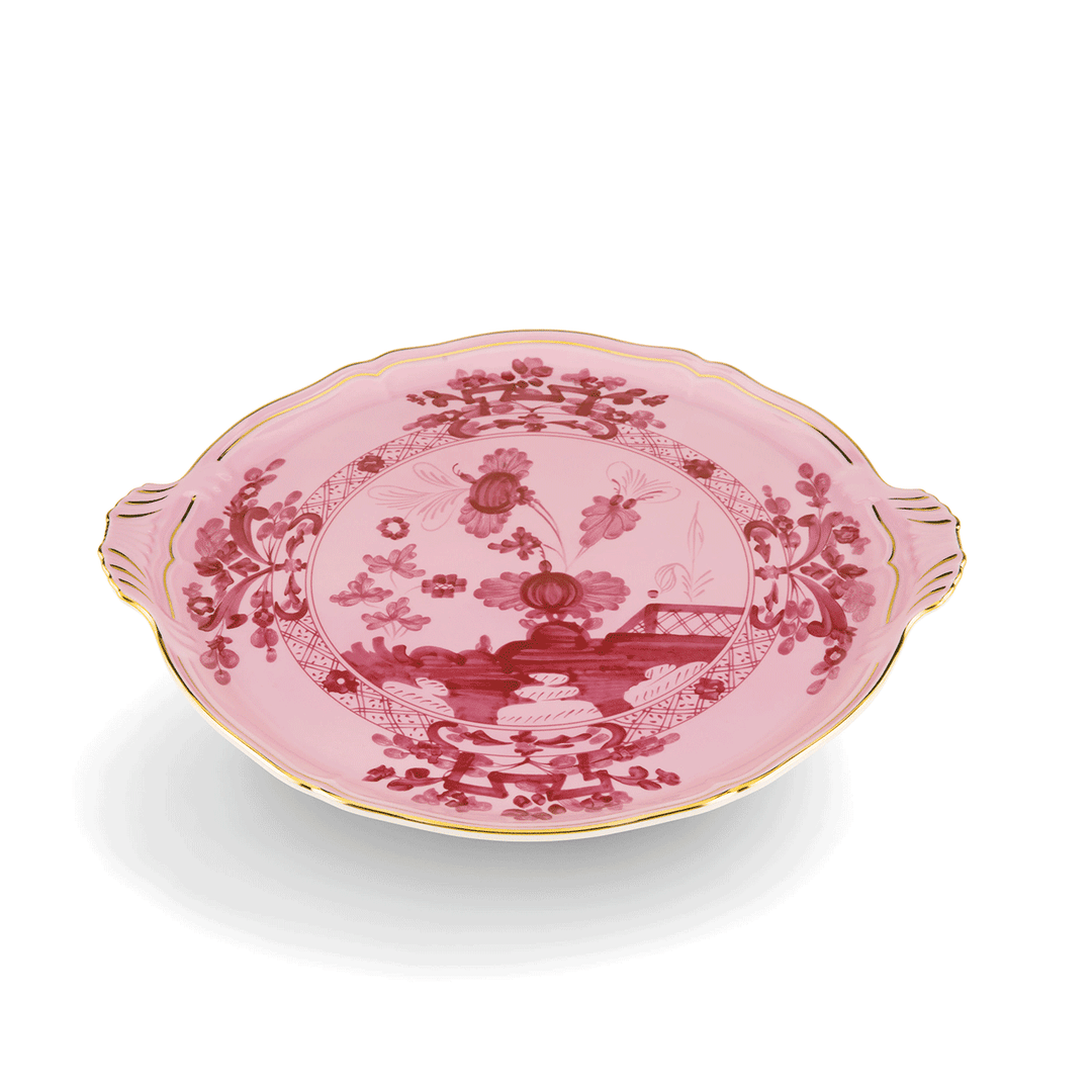 Ginori 1735 Oriente Italiano Porpora Cake Plate