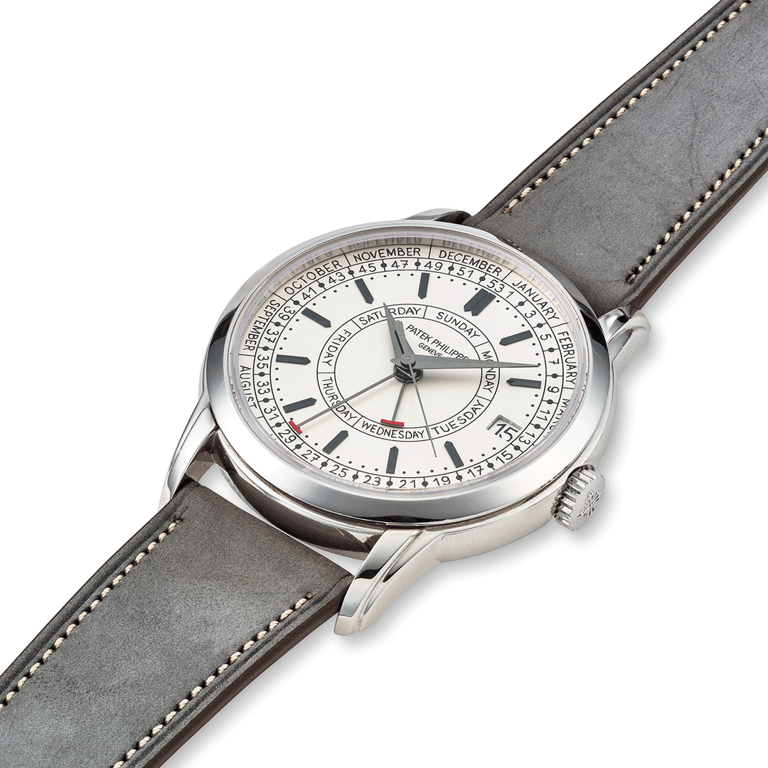 PATEK PHILIPPE STAINLESS STEEL CALATRAVA WEEKLY CALENDAR, REF. 5212A-001