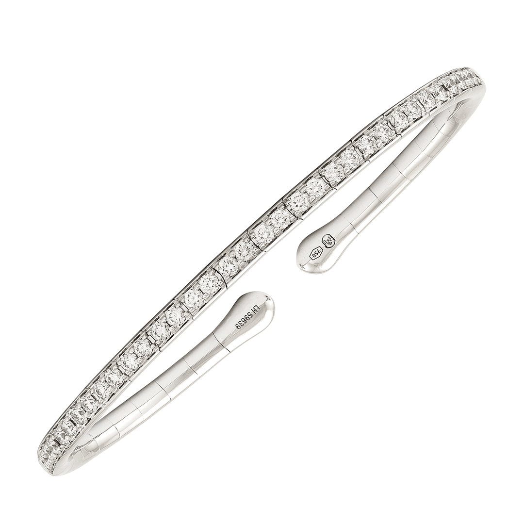 Etho Maria 18k White Gold and Diamond Flexible Bracelet