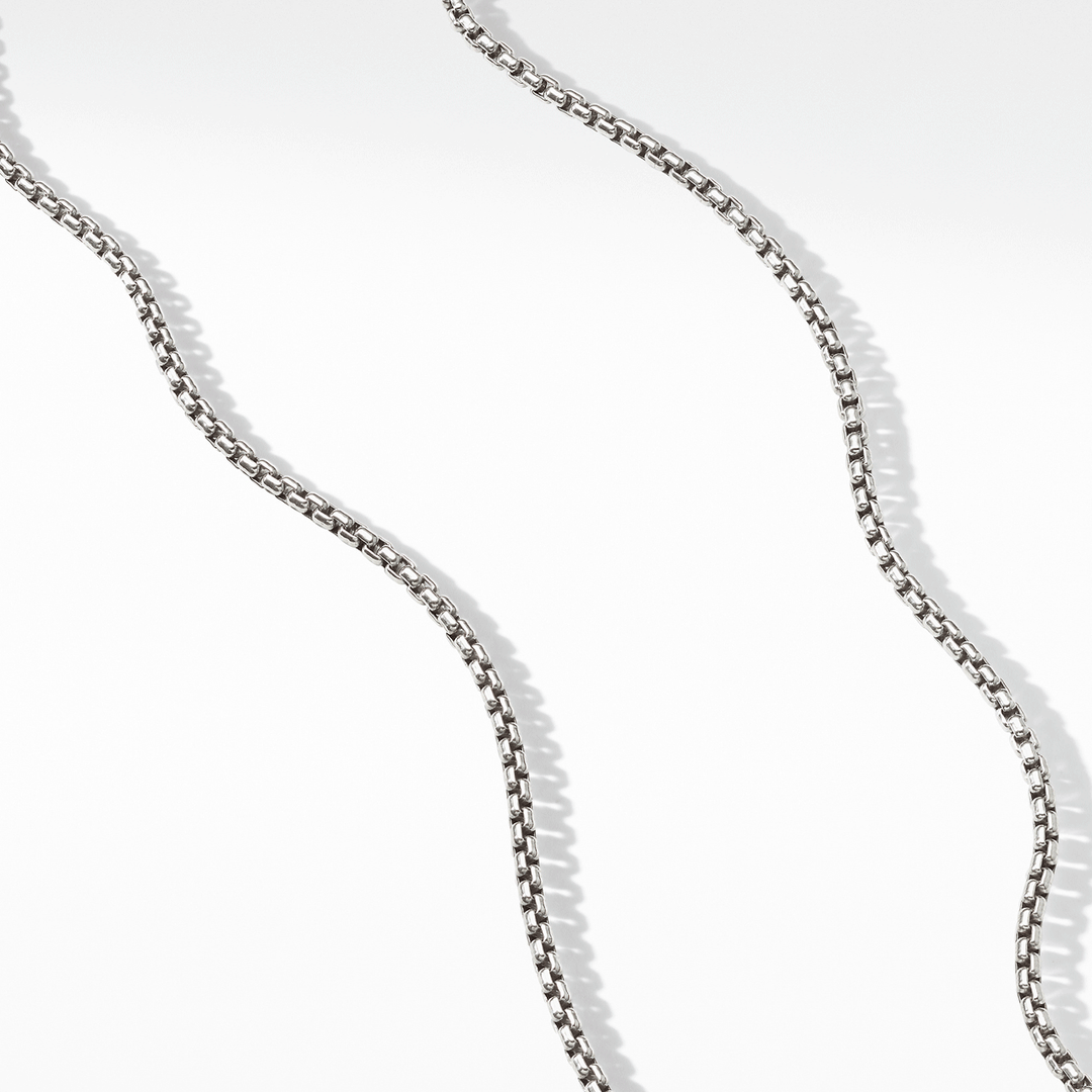 David Yurman Box Chain Necklace Sterling Silver with 14k Yellow Gold Accent, 2.7mm