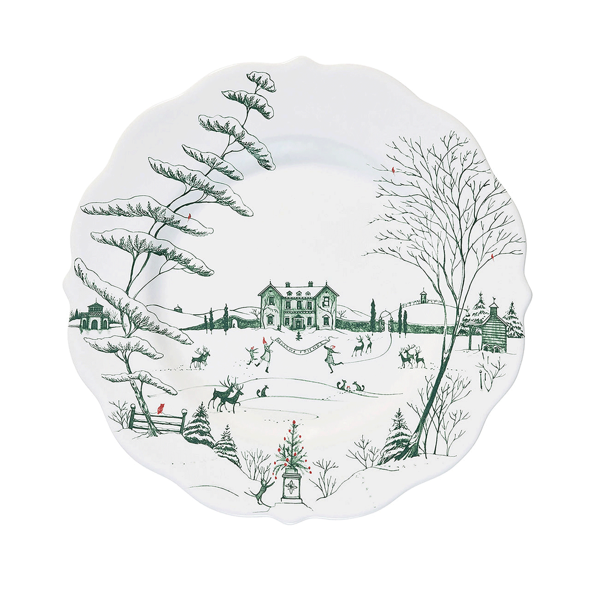 Country Estate Winter Frolic Dinner Plate