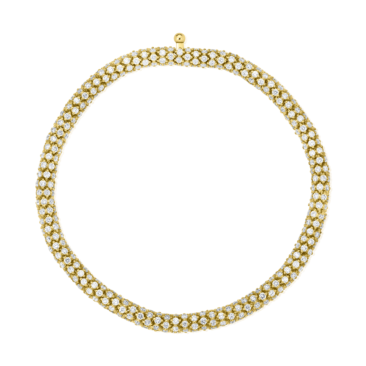 14k Yellow Gold and 5.99 Total Weight Diamond Bracelet