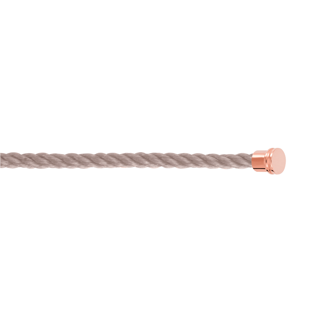 FRED Taupe Cable for Medium Model Bracelet Rose End Caps