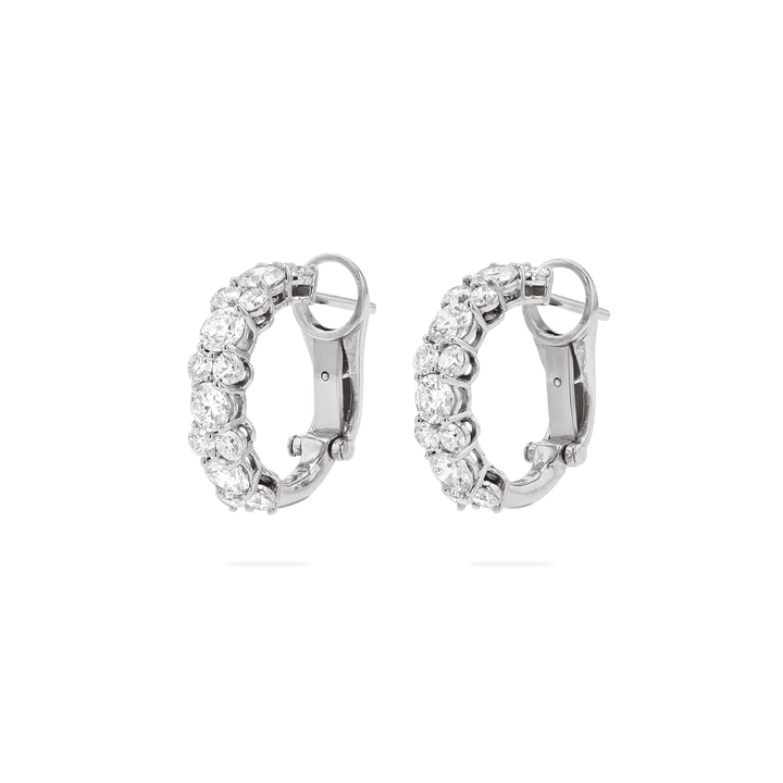 Radiance 18k Gold 18mm 2.65 Total Weight Diamond Hoops