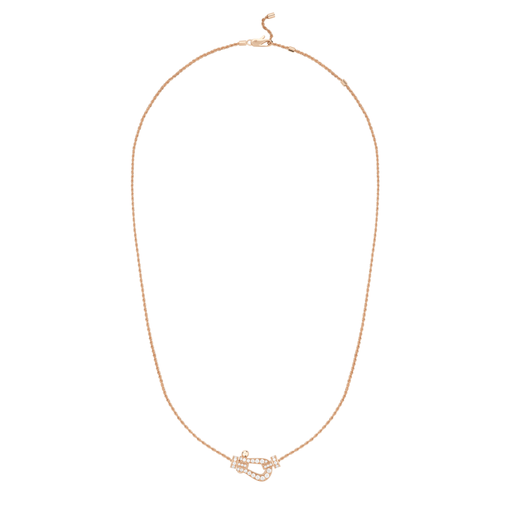 FRED Force 10 18k Rose Gold and Diamond Medium Model Necklace