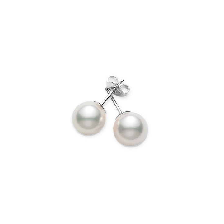 Mikimoto Akoya Cultured Pearl A+ Quality Stud Earrings