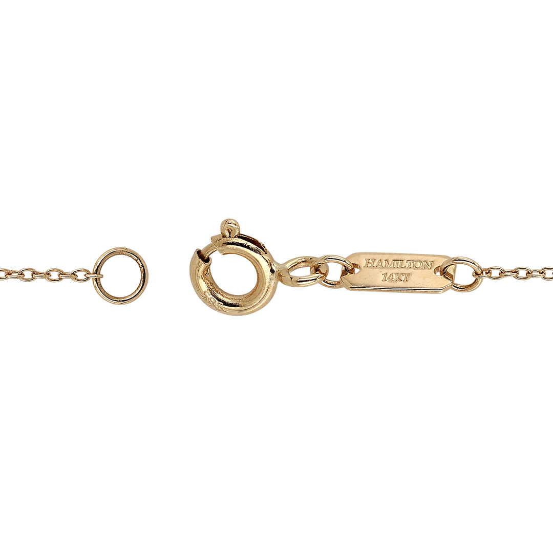 14k Yellow Gold St. Christopher 20mm Pendant with Chain